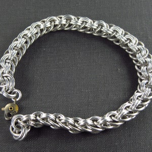 Aluminum Viper Basket Weave Chainmaille Bracelet