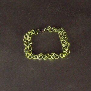 Anodized Aluminum Shaggy Loops Weave Chainmaille Bracelet