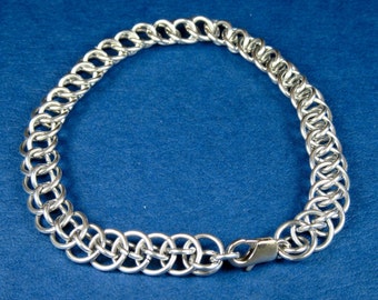 Aluminum Viper Tail Weave Chainmaille Bracelet