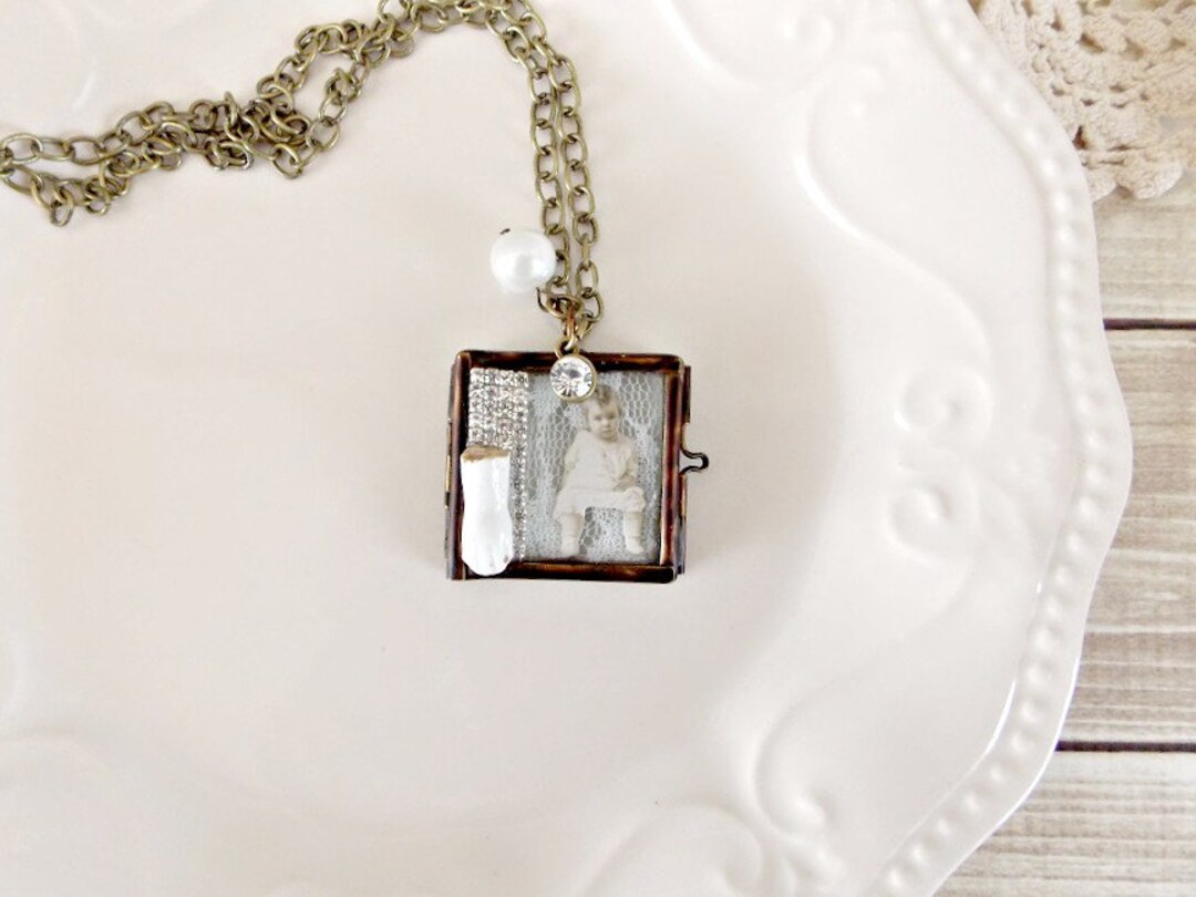 Shabby Handmade Baby Keepsake Statement Necklace Etsy