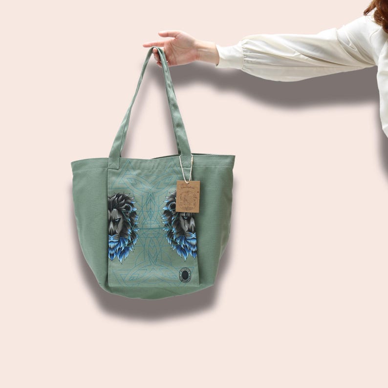 Bolsa de Yoga em Lona de Algodão Orgânico: Porta-Tapete de Yoga imagem 3