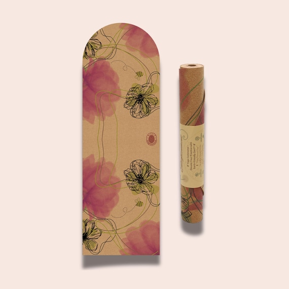 Eco-Friendly Cork Yoga Mat – Non-Slip Tree Rubber Base, 3mm