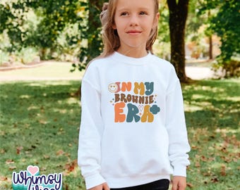 In My Brownie Era Youth Crewneck Sweatshirt (8 color combinations)
