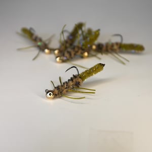 Handmade Creature flies 6-Pack | Fly fishing flies for trout carp bass | Stonefly | Carp flies | Trout flies | Handmade in the USA