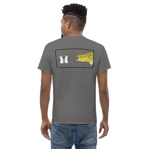 Camiseta de pesca com mosca para truta marrom | Camiseta engraçada de pesca | Presente para pescador | Camiseta para pescadores | Presente de pesca para o pai | Roupas para pesca com mosca