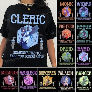 DnD Class Shirt, DM Shirt, D&D Clothing, D and D Character Class T Shirt, DnD Gift, DnD, RPG Shirt, Dice DnD Shirt, Rogue Shirt