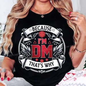 DND TShirt, DM Shirts, D & D Gifts for Men, D and D Tees