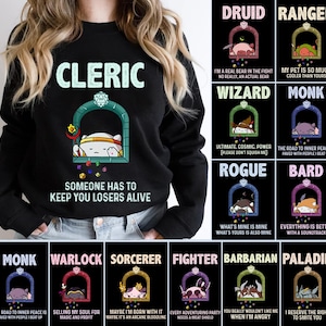 RPG Shirt, DnD Class Shirt, D&D Clothing, D and D Character Class T Shirt, Rogue Shirt, DnD Gift, DnD, Dice DnD Shirt