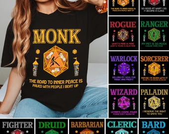 RPG Shirt, DnD Class Shirt, D&D Clothing, D and D Character Class T Shirt, Rogue Shirt, DnD Gift, DnD, Dice DnD Shirt