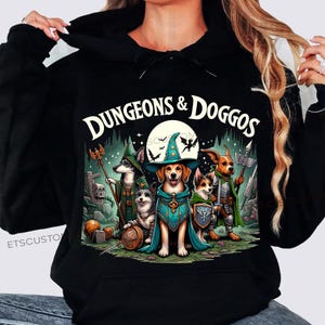DND & Doggos, DND Dog, Cute Doggo, DM Hoodie, Cat Throwing, Dice Hoodie