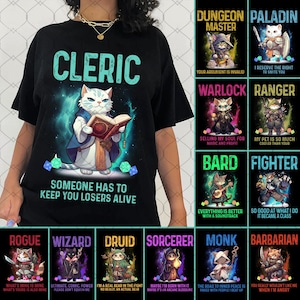 RPG Shirt, DnD Class Shirt, D&D Clothing, D and D Character Class T Shirt, Rogue Shirt, DnD Gift, DnD, Dice DnD Shirt