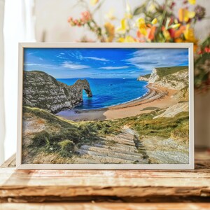 Durdle Door Coastal Wall Art and Decor Photo Print - Stunning UK Landmark Photography, Dorset Wall Art, Jurassic Coastline Photo