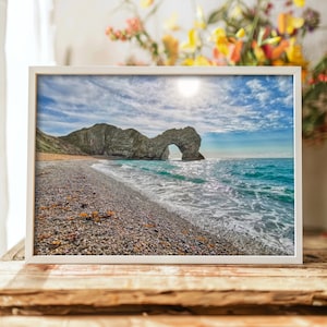 Durdle Door Coastal Wall Art and Decor Photo Print - Stunning UK Landmark Photography, Dorset Wall Art, Jurassic Coastline Photo