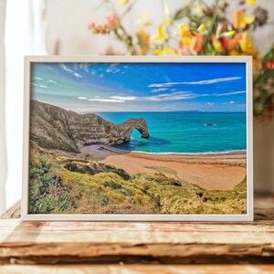 Durdle Door Coastal Wall Art and Decor Photo Print - Stunning UK Landmark Photography, Dorset Wall Art, Jurassic Coastline Photo