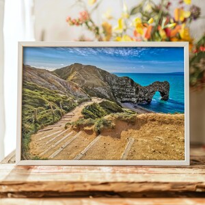 Durdle Door Coastal Wall Art and Decor Photo Print - Stunning UK Landmark Photography, Dorset Wall Art, Jurassic Coastline Photo