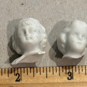 Your Choice China Doll Head, Unique Faces, Old Porcelain, German Doll Factory, Damaged, Assemblage, 1900s Vintage, Antique, Frozen Charlotte