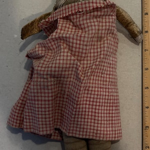 1 Leather & Painted China Doll Stuffed Body Clothes Old Porcelain, Young Woman for Assemblage, Vintage, High Fired, Frozen Charlotte 1800’s
