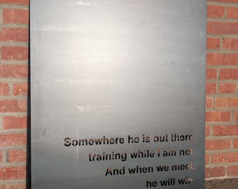 Letreros metálicos modernos personalizados para el hogar / Decoración de pared con frases inspiradoras / Arte en metal cortado con plasma / Letrero con citas