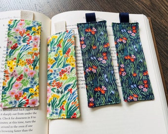 Fabric bookmark, Rifle paper, teachers, reader, gift, book, fabric, sewn, bookish, small gift, cloth, set, gift for mother, gift for reader