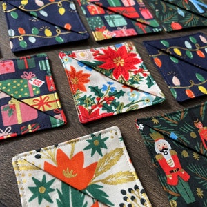 Holiday bookmark, Rifle paper co fabric bookmark, book mark, corner, book lover, teachers, reader, bookish, unique, gift, Christmas, winter