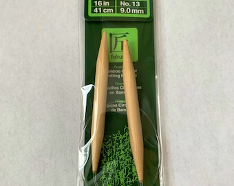 16” clover takumi circular bamboo knitting needles, knitting needles