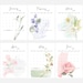 2025 Editable Printable Flower Calendar, Instant Download, Fillable - Etsy