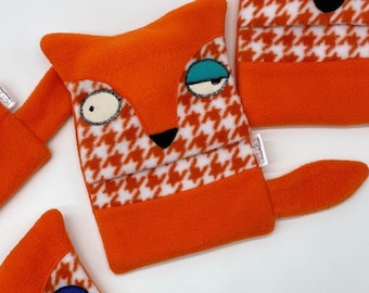 Fox Hot Water Bottle Cozy with German Bottle Included