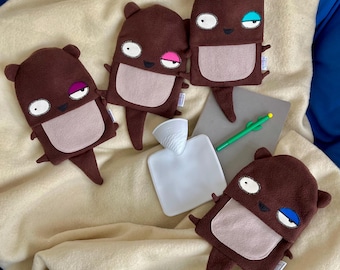 Otter Hot Water Bottle Cover with German Bottle Included