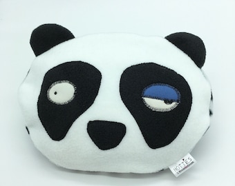 Fleece Panda Hot Water Bottle Cover with German Bottle