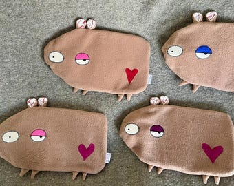 Capybara Hottie: Fleece Hot Water Bottle with German Bottle