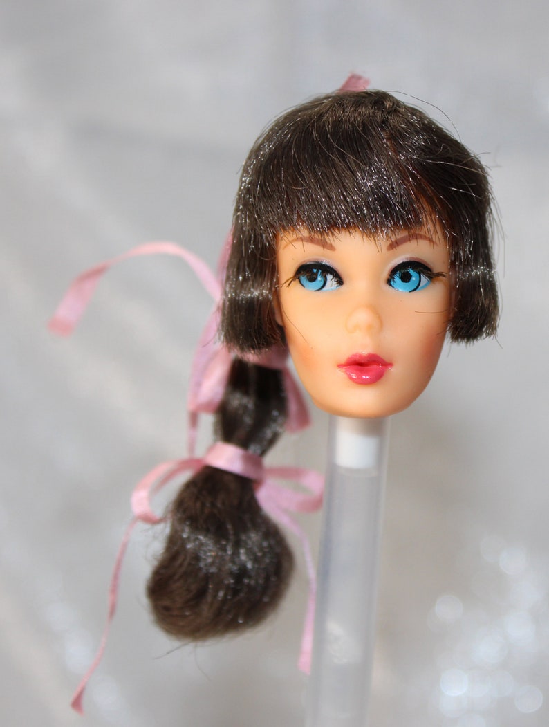 Brunette Talking Barbie Doll Vtg 1960s Mattel Head Only - Etsy