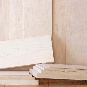 Hard Maple Solid Hardwood Unfinished for Crafts, DYI, Scroll Saw, Woodworking and Laser Engraving