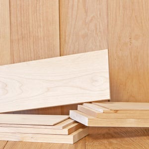 Alder Solid Hardwood Unfinished for Crafts, DYI, Scroll Saw, Woodworking and Laser Engraving