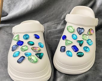 Crystal Stone Clog Charms,Shoe Charms,Shoe Accessories