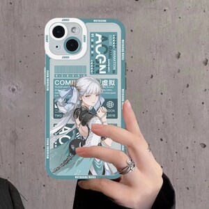 Jinhsi Wuthering Waves-telefoonhoesje,voor iPhone en Samsung Galaxy,Aestheric Anime Game Character Case