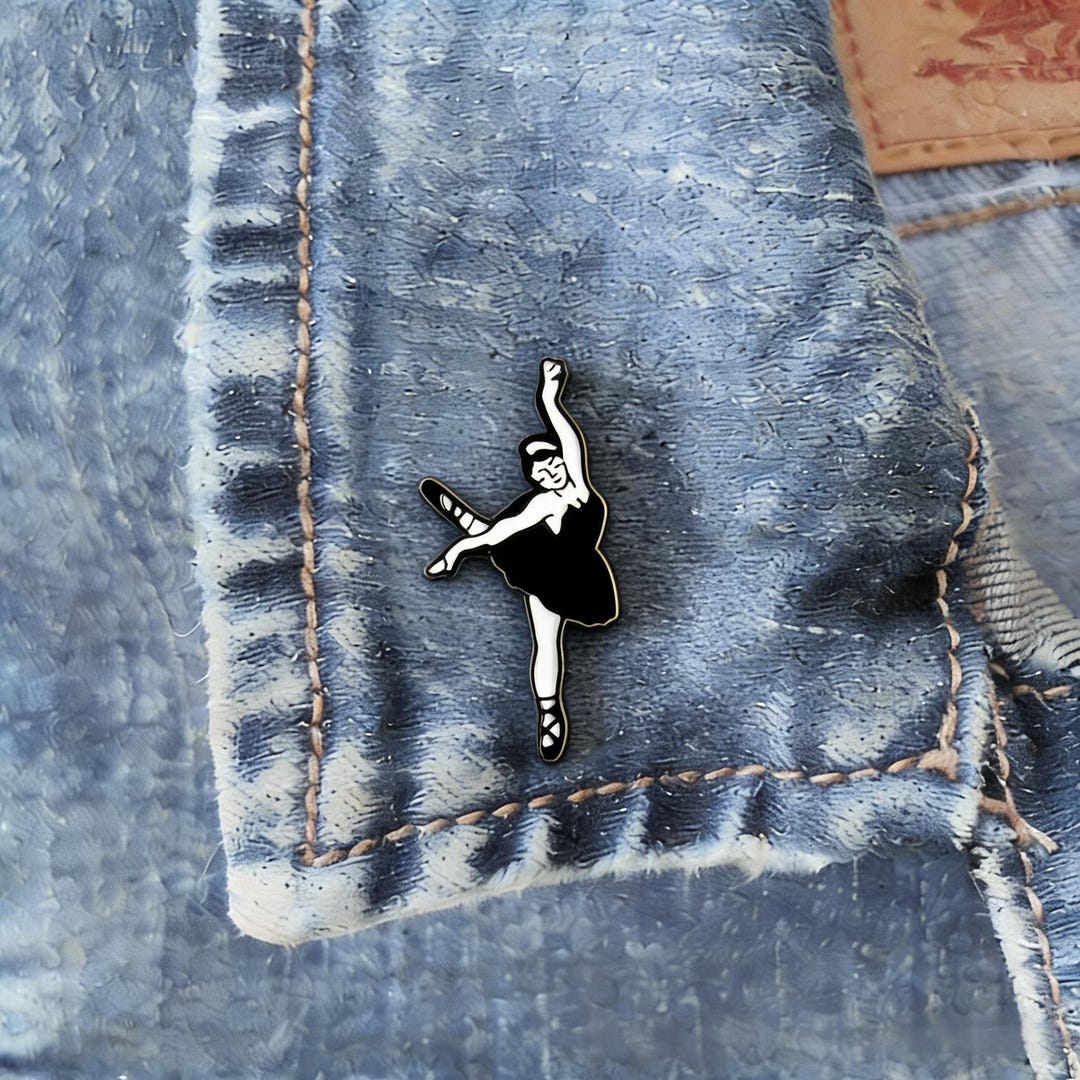 Ballerina & Yoga Bunny Enamel Pin - Etsy