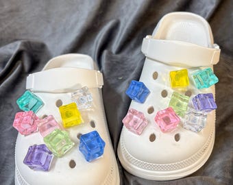 Cute Cube Clog Charms,Shoe Charms,Shoe Accessories