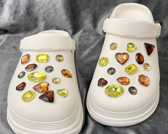 Crystal Stone Clog Charms,Shoe Charms,Shoe Accessories