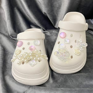 Perle Perlen Clog Charms, Schuh Anhänger, Schuh Zubehör