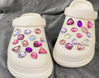 Crystal Stone Clog Charms,Shoe Charms,Shoe Accessories