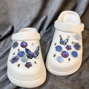 Blue Butterfly Clog Charms,Shoe Charms,Shoe Accessories