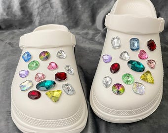 Crystal Stone Clog Charms,Shoe Charms,Shoe Accessories
