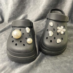 Große Perle Clog Charms,Schuh Anhänger,Schuh Zubehör