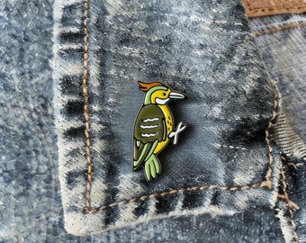 Woodpecker Enamel Pin Cute Bird Lapel Pin