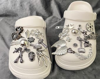 Metal Punk Gothic Clog Charms,Shoe Charms,Shoe Accessories