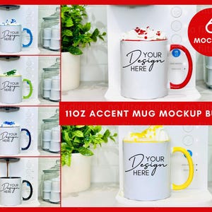 Nouveau lot de maquettes de tasse en céramique décorative de 11 oz, impression de maquette de tasse, impression à la demande, maquettes d&#39;image POD