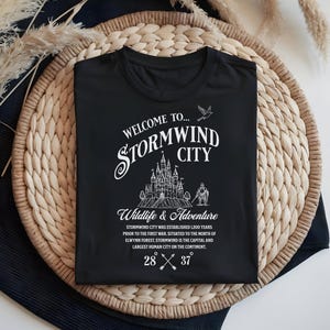 World of Warcraft Shirt | Welcome to Stormwind City T-Shirt Fantasy T ee Unique Graphic Comfortable Casual Shirt. Gift for Him