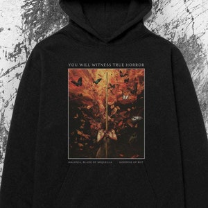 Butterfly Flame Hoodie: Artistic Goth Style, Soulsike Gamer Gift
