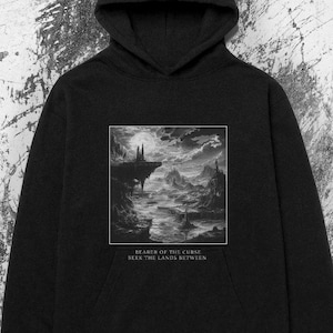 Dark Souls Landscape Hoodie: Gothic Gamer Gift