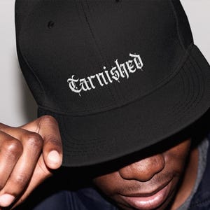 Tarnished Hat - Elden Ring Embroidered Hat in Black | Dark Souls Embroidered Gamer Cap | Soulslike Gift for Him | Adjustable Unisex Hat